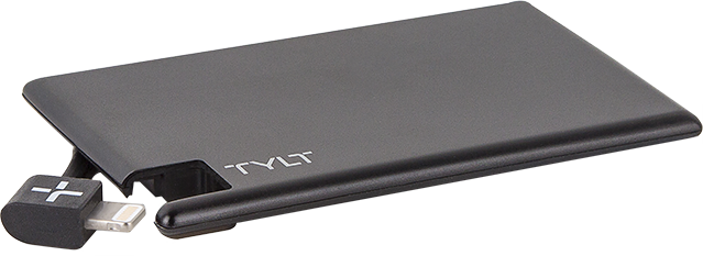 Tylt Slim Boost 1350mAh Battery Pack - Black